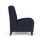 Lesro Siena Lounge Reception Armless Guest Chair, Black, OH Navy Upholstery SN1102 - alternate 2